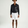 JJ06 LONG SHIRT BLACK FLAMINGO