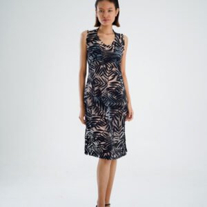 DL 57 BLACK DRESS LEAF RESORT WEAR