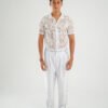 SUMMER23 WHITE LEAF SHIRT LIED