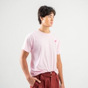 TSP26 T-SHIRT PINK EMBROIDERY