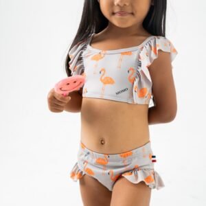 SSK23 SWIMSUIT TOP FLAMINGO KIDS25